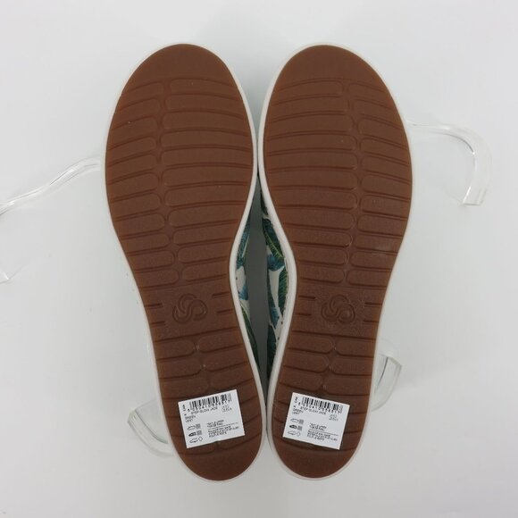 Clarks Step Glow Jade Cloudsteppers Women 8.5 M Slip On Shoes NO INSOLES NWOB - Picture 11 of 15